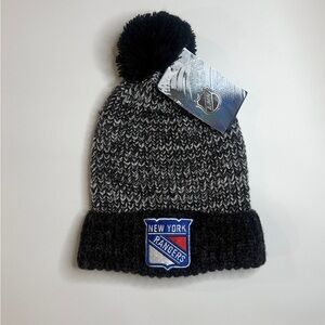 Fanatics Black and Gray New York Rangers Beanie